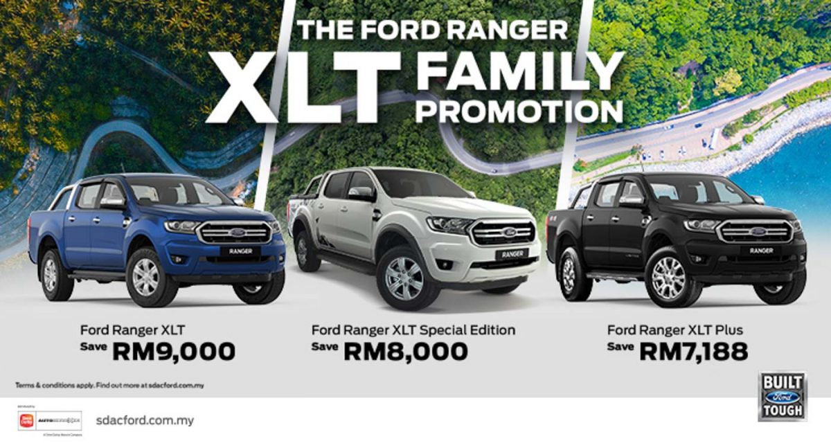 SDAC offers discounts of up to RM9K for the Ford Ranger XLT Family ...