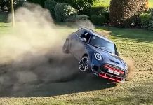 "MINI" gymkhana run at home takes an ugly turn