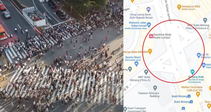 scramble pedestrian dbkl