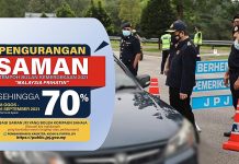 JPJ offering 70% discounts on summons until Sept 16th
