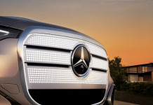 The grille on the upcoming electric Mercedes-Benz GLC will be pretty “lit”… literally